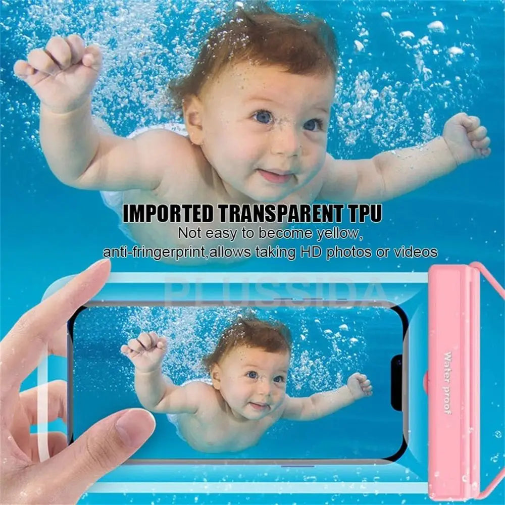 Waterproof Phone Case under 7.0 Inches for Iphone 13 Pro Max Swim Case IPX8 Universal Cover for Huawei Xiaomi Redmi Note Samsung